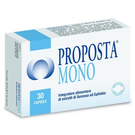 Proposta mono Integratore alimentare di estratto Serenoa ed Epilobio scatola da 30 capsule