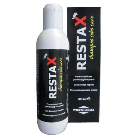 Restax
shampoo sebo care
formula delicata per lavaggi frequenti
con Serenoa Repens