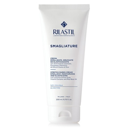 Rilastil
smagliature
crema emolliente, idratante ed elasticizzante
tubo da 200 ml