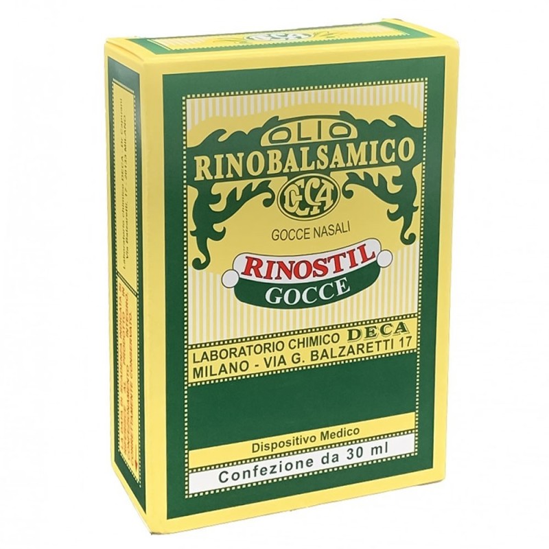 Rinostil
gocce nasali
olio rinobalsamico
confezione da 30 ml