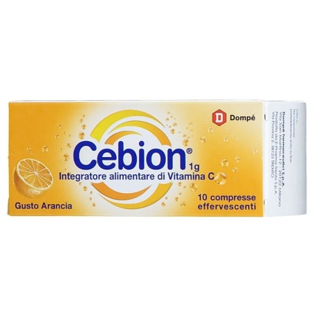 Cebion effervescente vitamina C arancia confezione da 10 compresse