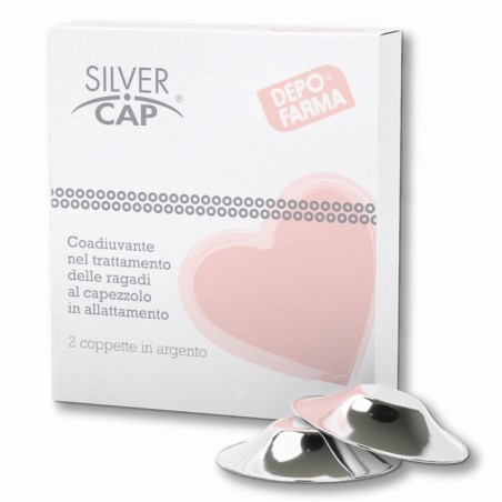 Silver Cap
Coadiuvante nel trattamento delle ragadi al capezzolo in allattamento
confezione 2 coppette in argento