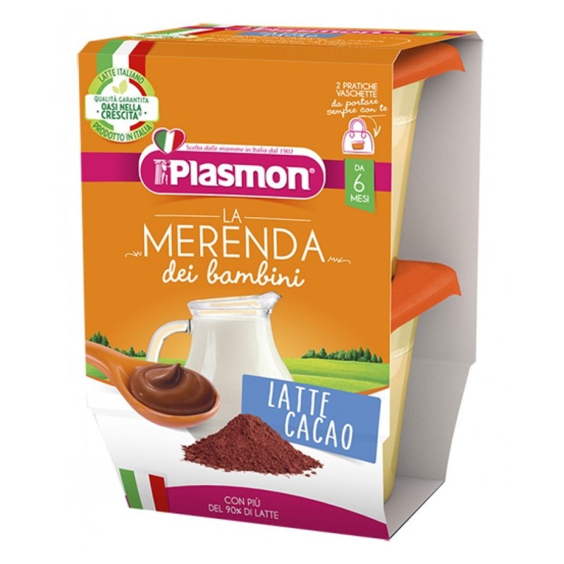 Plasmon La merenda dei bambini milk and cocoa 2x120 g