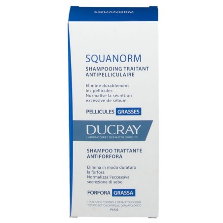 Ducray
Squanorm
shampoo trattante
forfora grassa