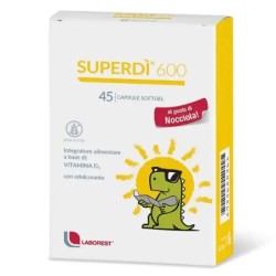 Superdì 600
Integratore alimentare a base di vitamina D3
al gusto nocciola
con edulcorante | senza glutine