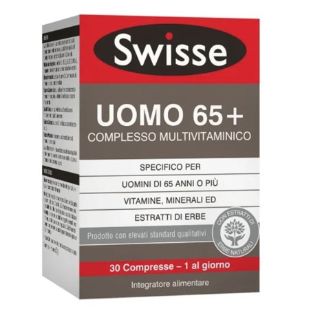 Swisse
uomo 65+
complesso multivitaminico
specifico per uomini di 65 anni o più