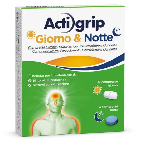 Actigrip giorno e notte 12 + 4 compresse