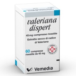 Valeriana dispert
45 mg compresse rivestite
Estratto secco di radice di valeriana
confezione da 60 compresse rivestite