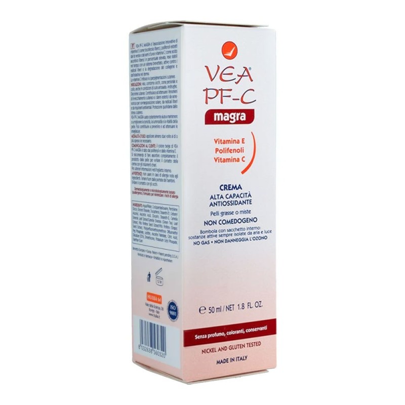 Vea
PF-C magra
crema antiossidante
per pelli grasse o miste
bomboletta spray da 50 ml