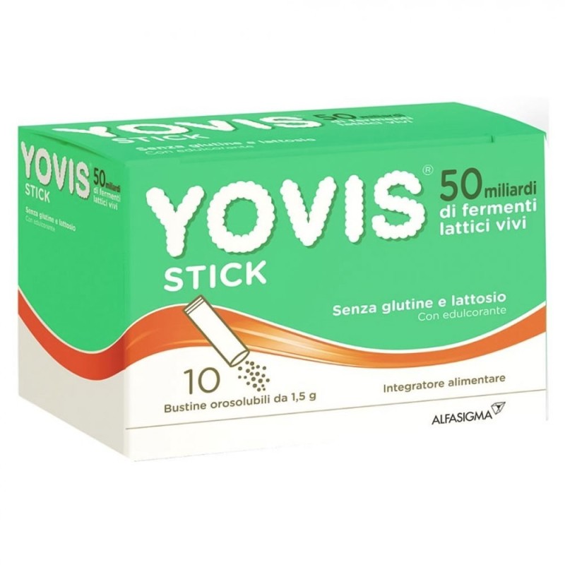 Yovis
stick
50 miliardi di fermenti lattici vivi
senza glutine | senza lattosio | con edulcoranti