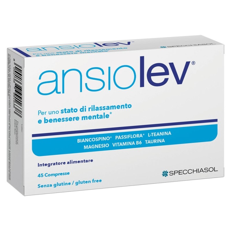 Ansiolev
integratore alimentare indicato in tutte le forme di stress persistente che possono interessare i vari organi.