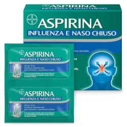 Aspirina
influenza e naso chiuso
500 mg / 30 mg granulato per sospensione orale