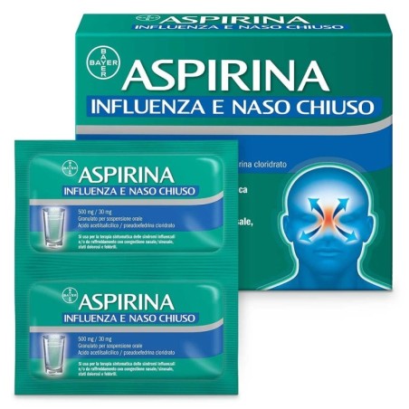 Aspirina influenza e naso chiuso 10 sobres