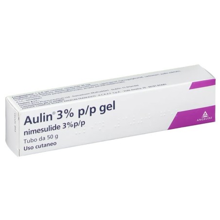 Aulin
3% p/p gel
nimesulide
uso cutaneo
tubo da 50 g