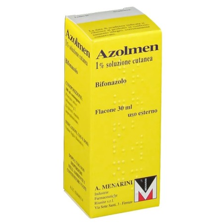 Azolmen
1% soluzione cutanea
bifonazolo
uso esterno
flacone da 30 ml