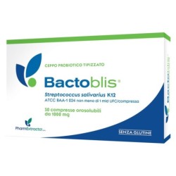 Bactoblis
Ceppo probiotico tipizzato
senza glutine
scatola 30 compresse orosolubili da 1000 mg