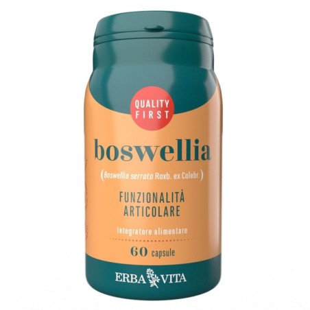 Erba Vita
Boswellia
funzionalità articolare
barattolo 60 capsule da 400 mg