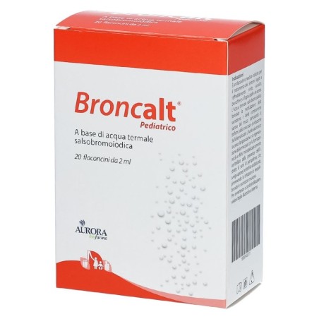 Broncalt
pediatrico
a base di acqua termale salsobromoiodica
confezione 20 flaconcini da 2 ml