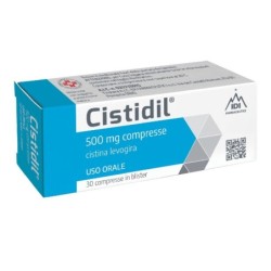 Cistidil 500 mg compresse (cistina levogira) uso orale scatola da 30 compresse in blister