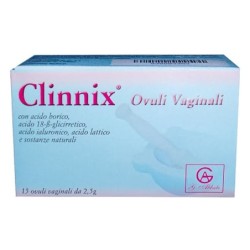 Clinnix
ovuli vaginali
confezione 15 ovuli vaginali da 2,5 g