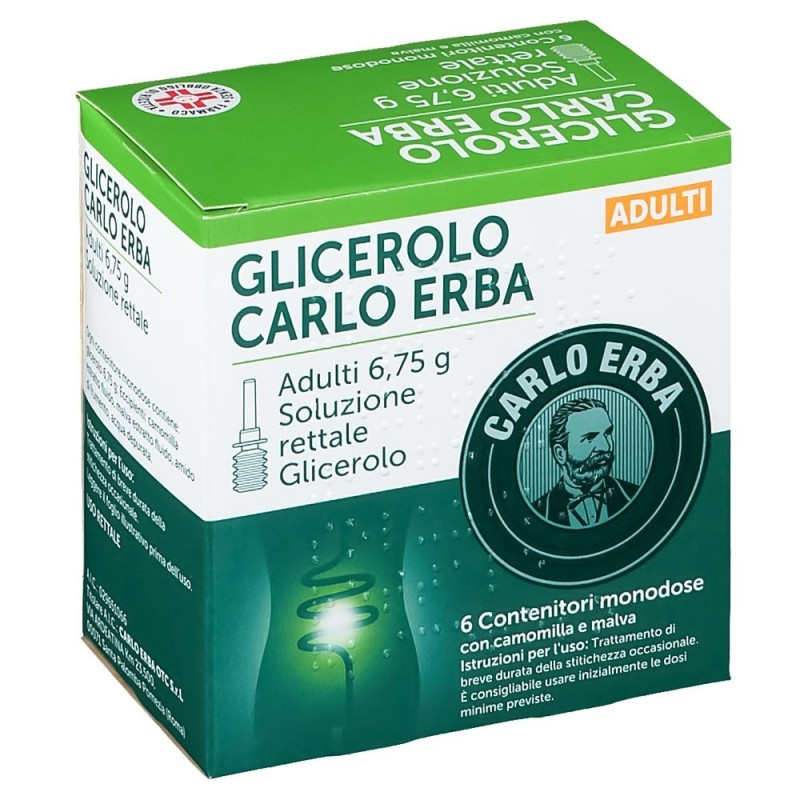 Glicerolo Carlo Erba adulti 6.75 g 6 containers