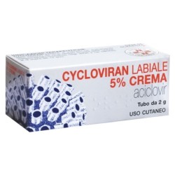 Cycloviran labiale
5% crema
aciclovir
uso cutaneo
tubo da 2 g