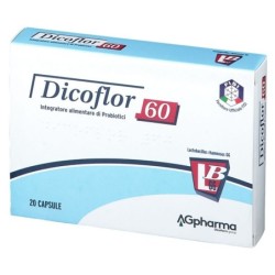Dicoflor 60
integratore alimentare di probiotici
scatola da 20 capsule
