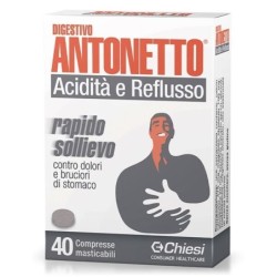 Digestivo antonetto
acidità e reflusso
rapido sollievo contro bruciori e dolori di stomaco