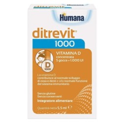 Ditrevit 1000 La vitamina D contribuisce al normale sviluppo di ossa e denti e alla normale funzione del sistema immunitario.