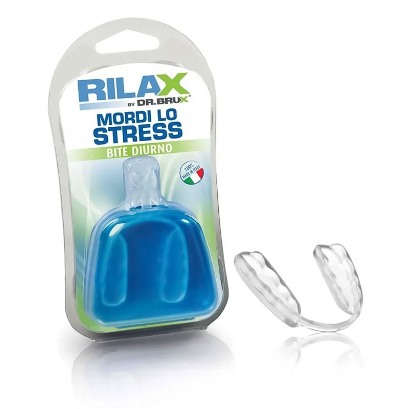 Dr brux
rilax
bite diurno
mordi lo stress
confezione da 1 pezzo