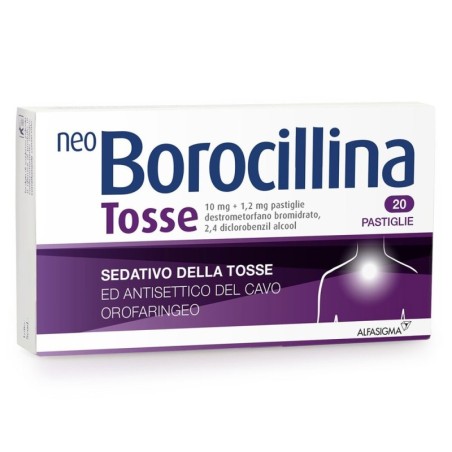 Neoborocillina tosse sedativo ed antisettico del cavo orofaringeo20 confezione pastiglie