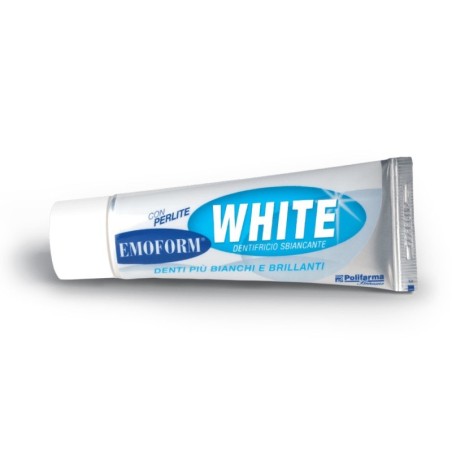 Emoform
white
dentifricio sbiancante con perlite
denti più bianchi e brillanti