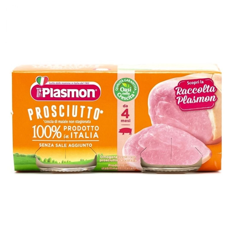 Plasmon Jamón cocido homogeneizado 4 meses+ 4x80g