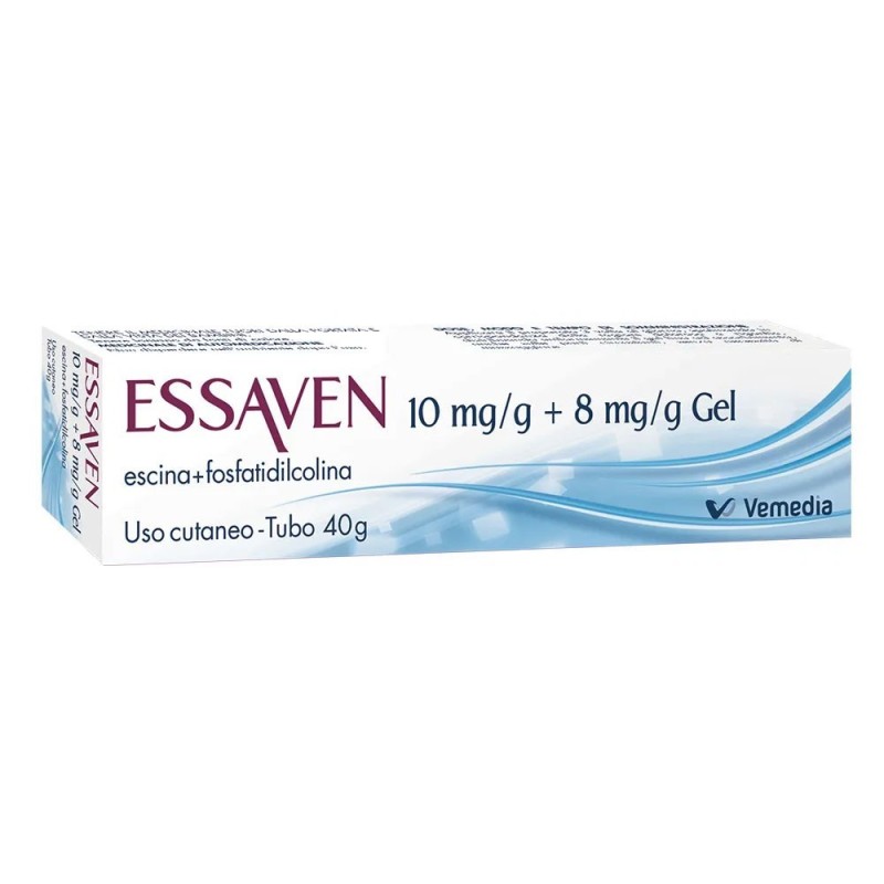 Essaven
10mg/g + 8mg/g gel
escina + fosfatidilcolina
uso cutaneo
tubo da 40 g