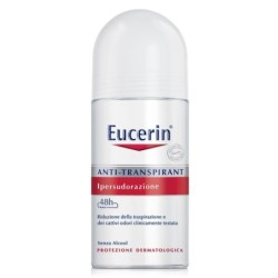 Eucerin
anti-traspirant
ipersudorazione
48h - riduzione della traspirazione dei cattivi odori, clinicamente testata