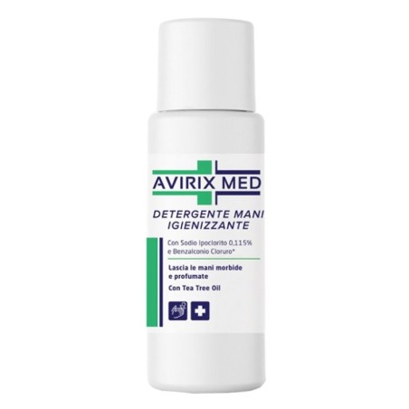 Avirix med
detergente mani igienizzante
Lascia le mani morbide e profumate
Flacone da 200 ml