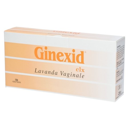 Ginexid clx
lavanda vaginale
confezione 5 flaconi monouso da 100 ml con 5 cannule monouso