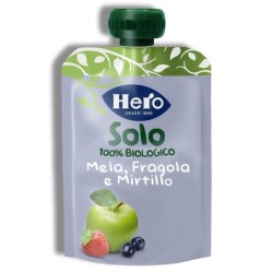 Hero solo frutta frullata mela fragola mirtillo 4 mesi+ 100 g