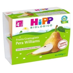 Hipp biologico
frutta grattugiata
pera williams
dal 4° mese
confezione 4 vasetti da 100 g