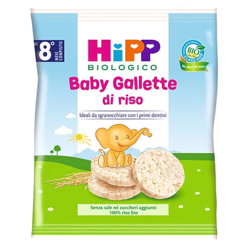 Hipp biologico
baby gallette
di riso