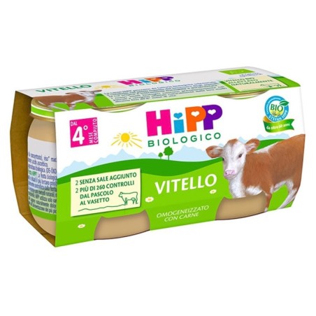 Hipp biologico omogeneizzato vitello dal 4° mese compiuto