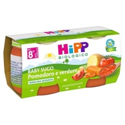 Hipp biologico
baby sugo
pomodoro e verdure
dall'8° mese compiuto
confezione 2 vasetti da 80 g