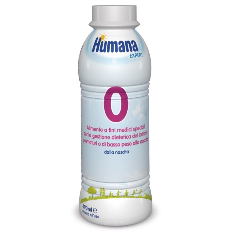 Humana 0 expert latte liquido bottiglia 490 ml