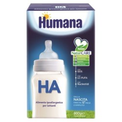 Humana HA alimento ipoallergenico per lattanti dalla nascita fino al 12° mese compiuto Confezione da 800 g (2 buste da 400 g)