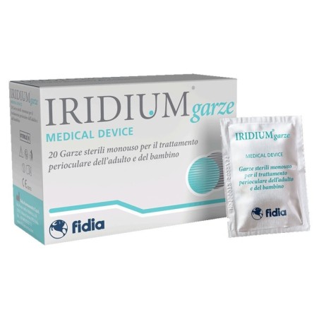 Iridium
garze oculari
per il trattamento perioculare dell'adulto e del bambino