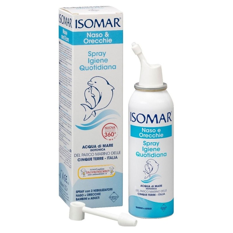  Otomar Aerosol salino nasal de tamaño de viaje para adultos,  aerosol único de chorro o niebla, solución salina limpiador de nariz de  enjuague sinusal, lavado nasal para síntomas sinusales, nariz seca