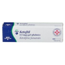 Ketoftil
0,5 mg/g gel oftalmico
ketotifene fumarato
tubo da 10 g