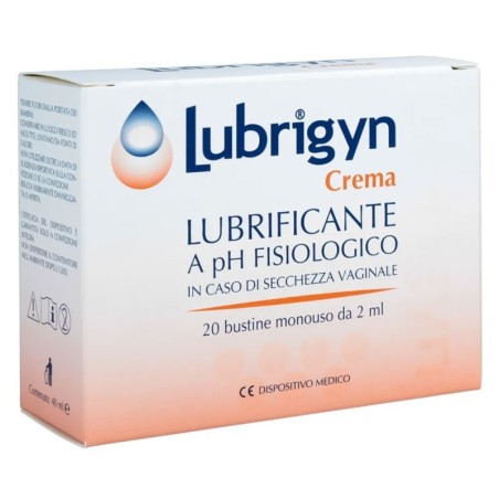 Lubrigyn
crema lubrificante vaginale
a pH fisiologico
in caso di secchezza vaginale