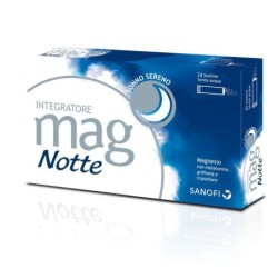 Mag
notte
sonno sereno
Magnesio con melatonina, griffonia e triptofano