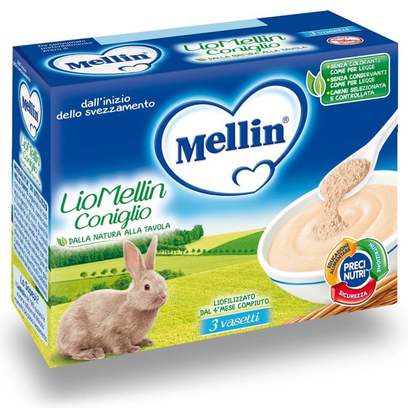 Mellin Liomellin Pollo Liofilizzato 3 Vasetti